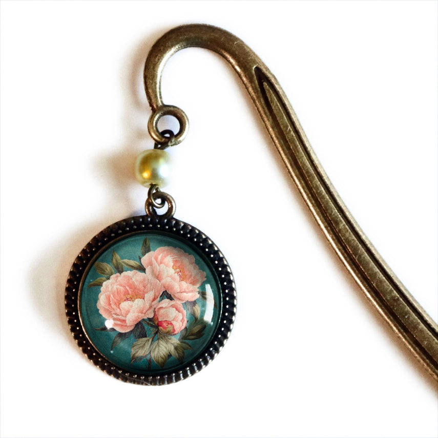 Bronze & Glass Cabochon Bookmarks