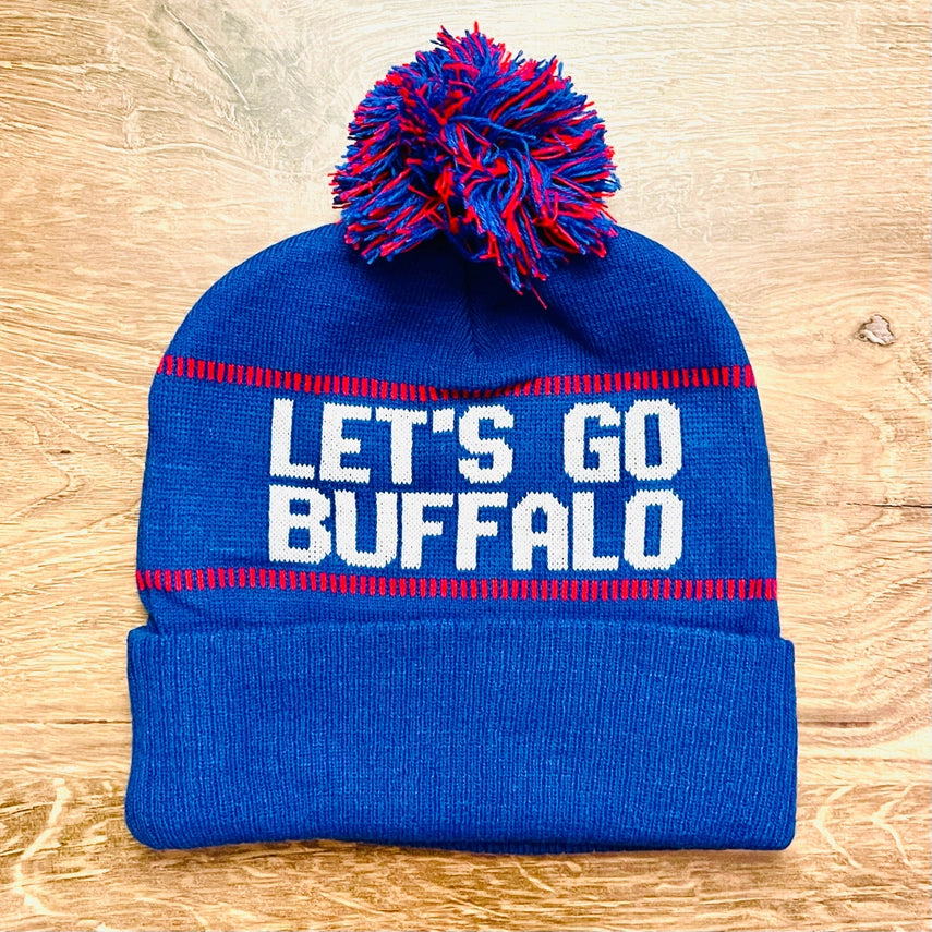 Let's Go Buffalo Pom-Pom Knit Hat | Buffalo Bills (NEW ARRIVAL)