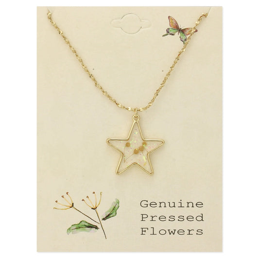 Flower Star | Dried Flower Necklace