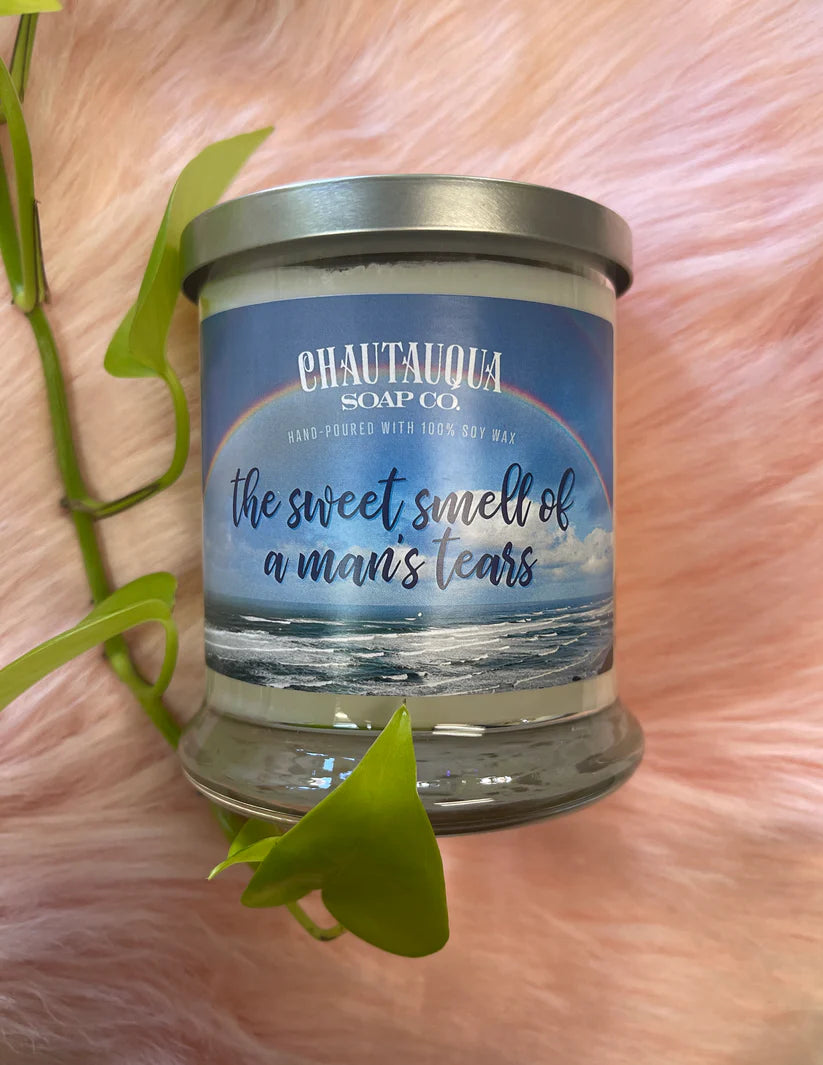 The Sweet Smell Of A Man's Tears | Wood Wick Candle