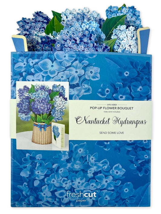 Nantucket Hydrangeas | Pop-Up Greeting Card