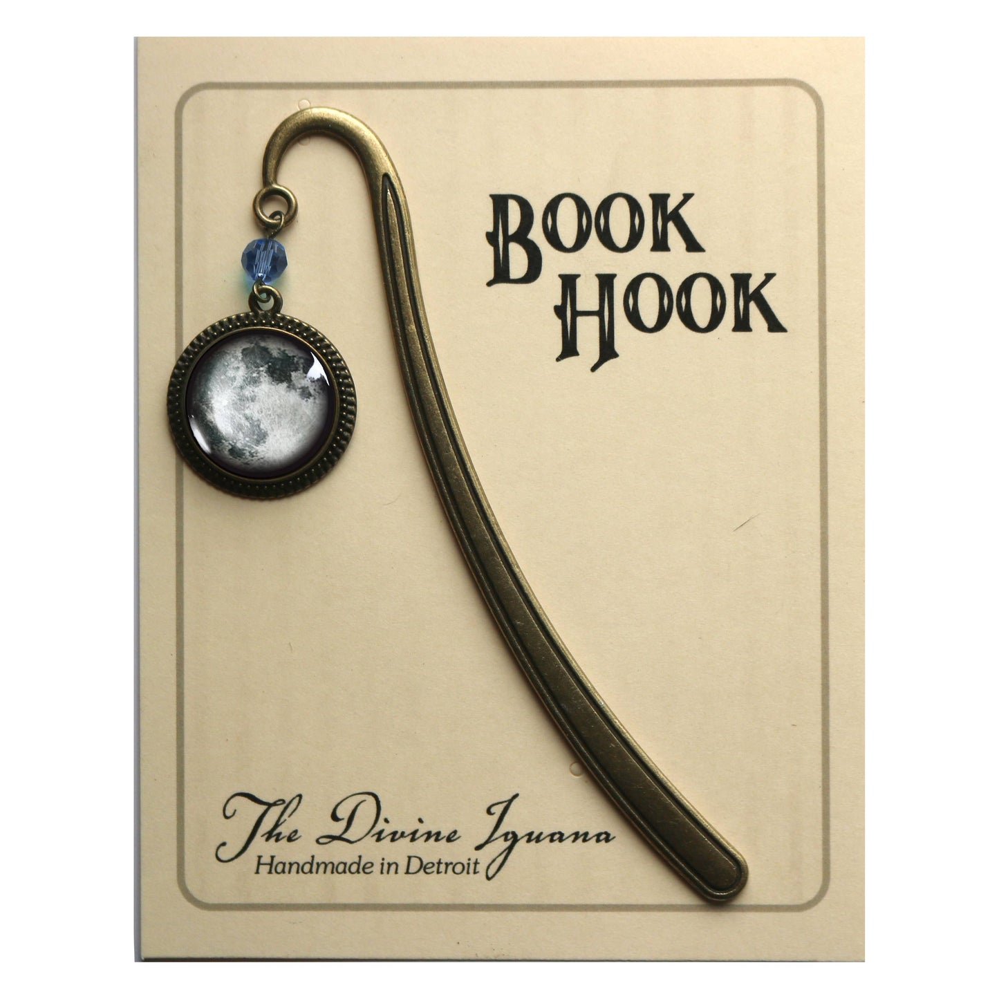 Full Moon | Glass Cabochon Bookmark