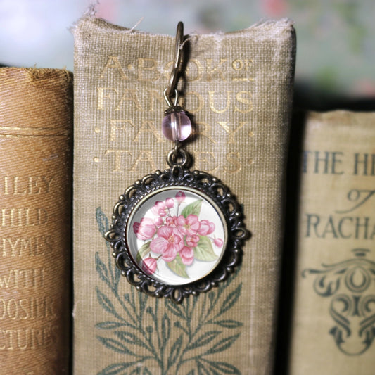 Cherry Blossom | Glass Cabochon Bookmark