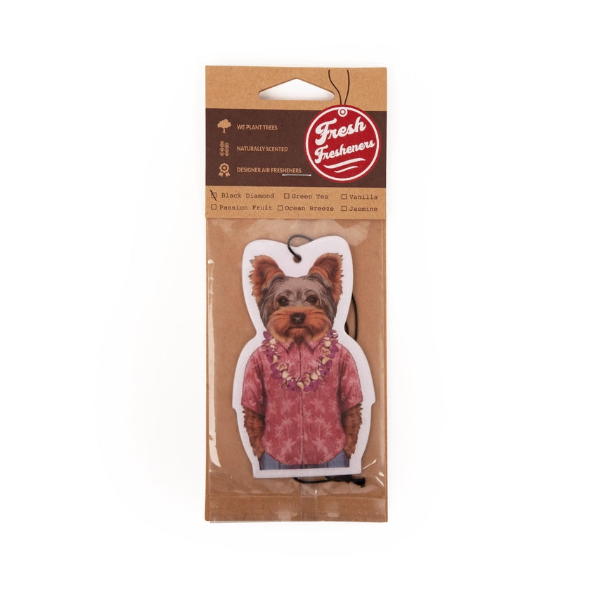 Yorkie In Hawaii Air Freshener