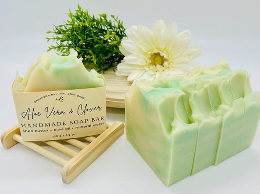 Aloe Vera & Clover | Vegan Cold Process Soap Bar