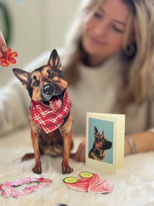 German Shepherd | Pop-Up Greeting Card