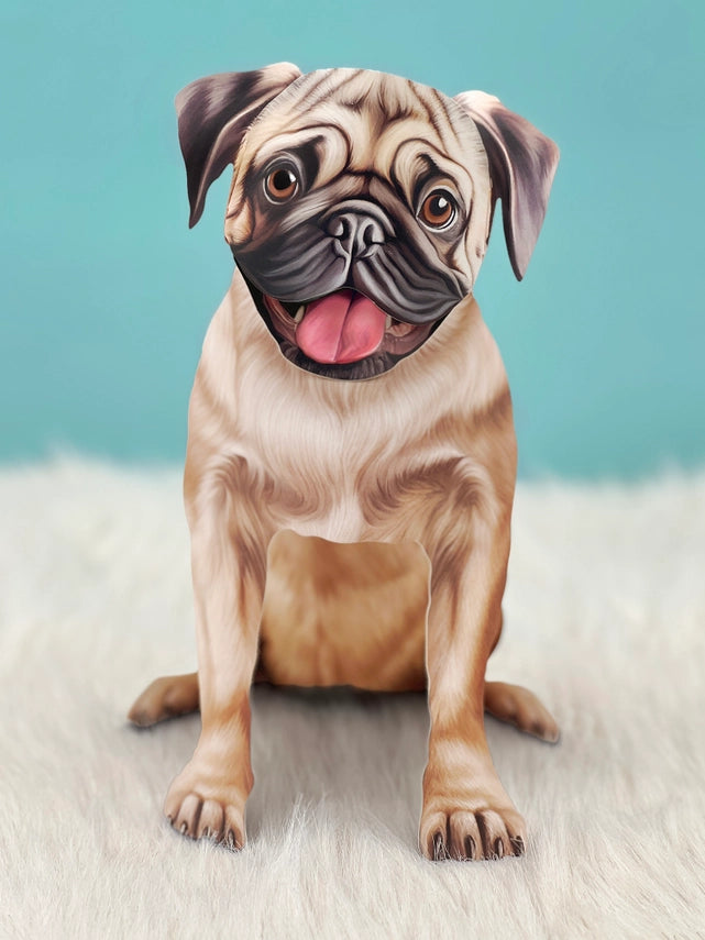 Pug | Pop-Up Greeting Card