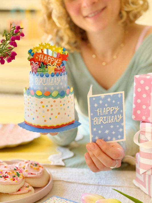 Mini Confetti Birthday Cake | Pop-Up Greeting Card