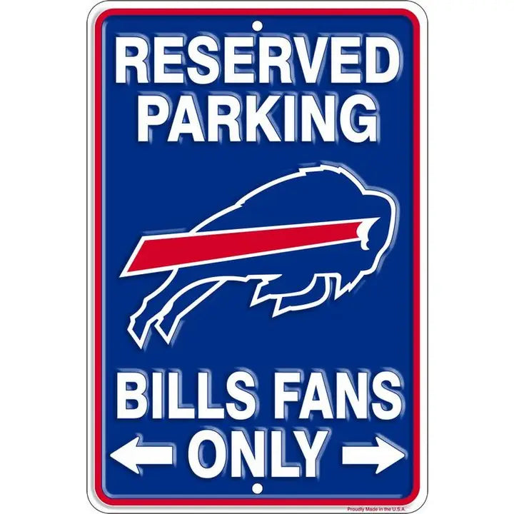 Fans Only Parking Sign | Buffalo Bills