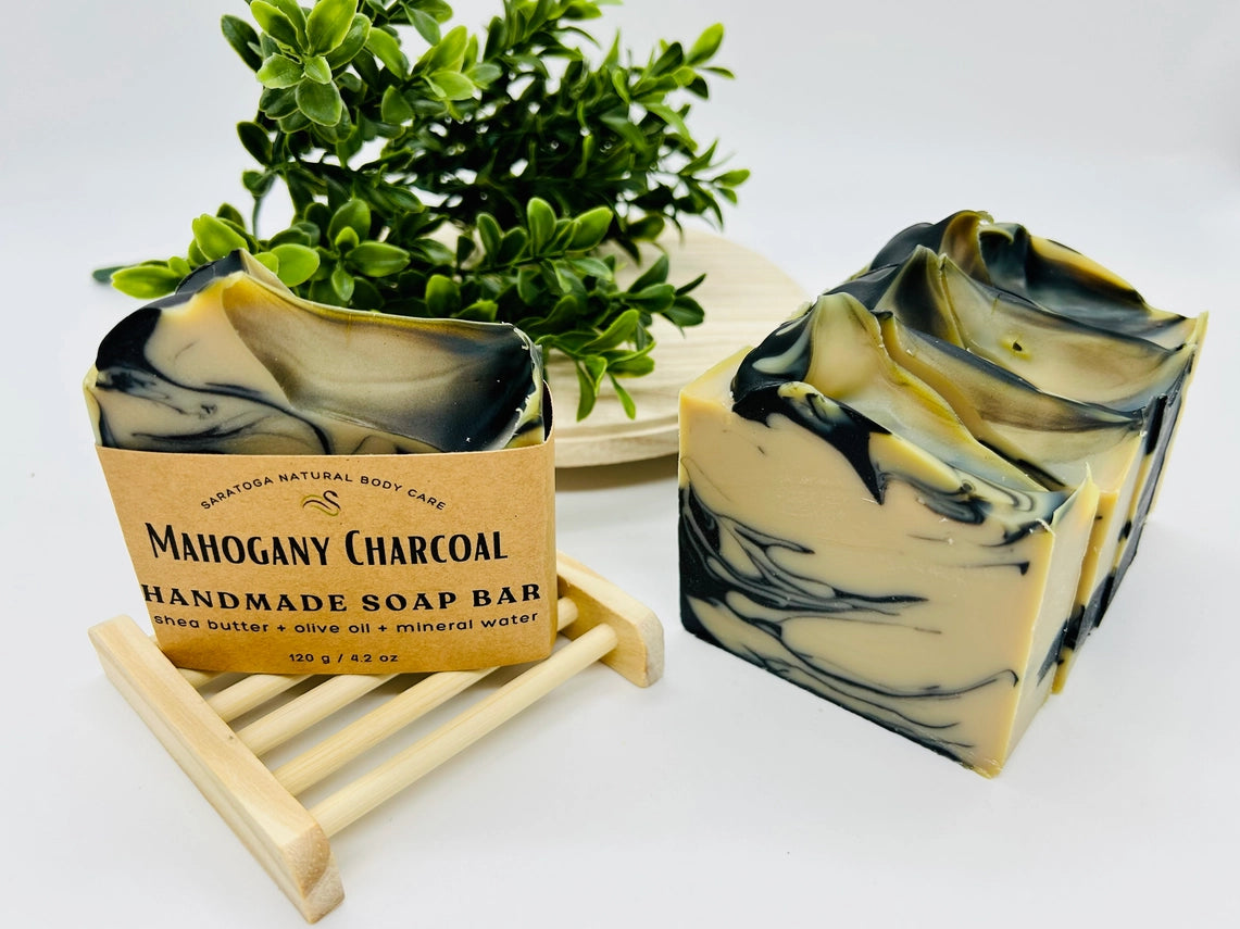 Mahogany Charcoal | Vegan Cold Process Soap Bar (RESTOCK)