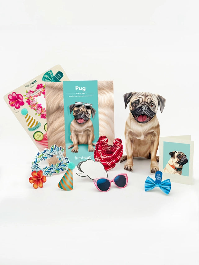 Pug | Pop-Up Greeting Card