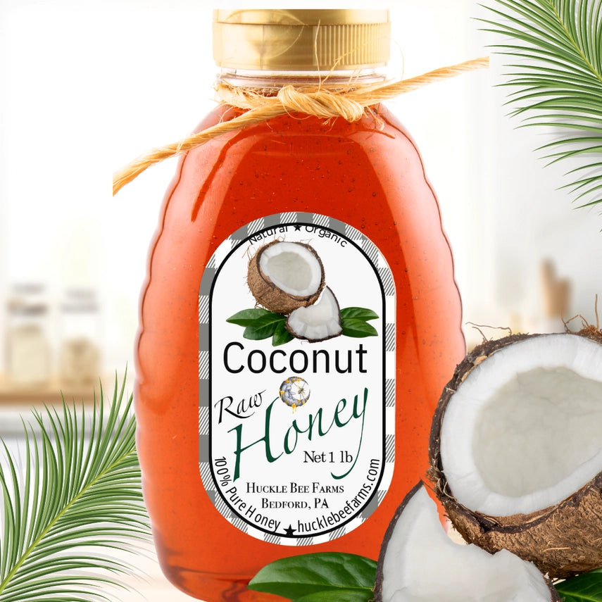 Coconut Raw Honey 8oz (NEW ARRIVAL)