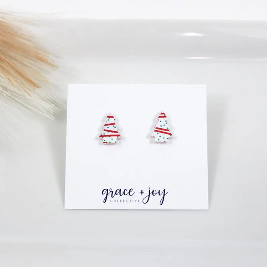 Christmas Snack Cake | Acrylic Earrings