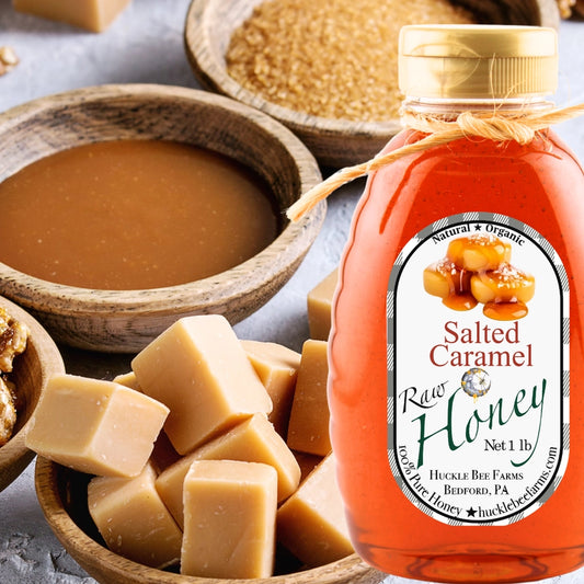 Salted Caramel Raw Honey 8oz (NEW ARRIVAL)