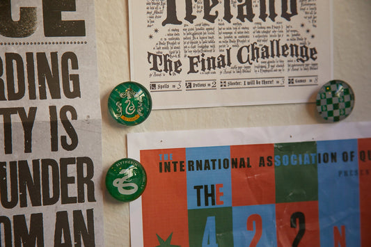 Slytherin Glass Magnets | Harry Potter