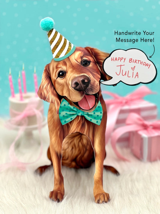 Golden Retriever | Pop-Up Greeting Card