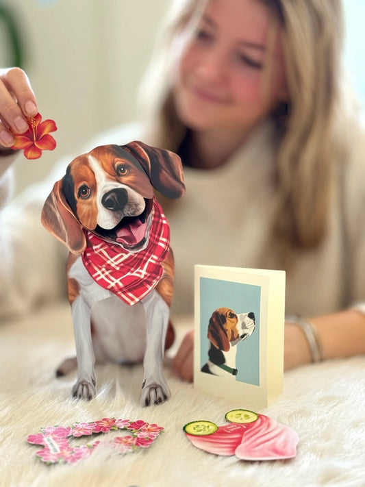 Beagle | Pop-Up Greeting Card