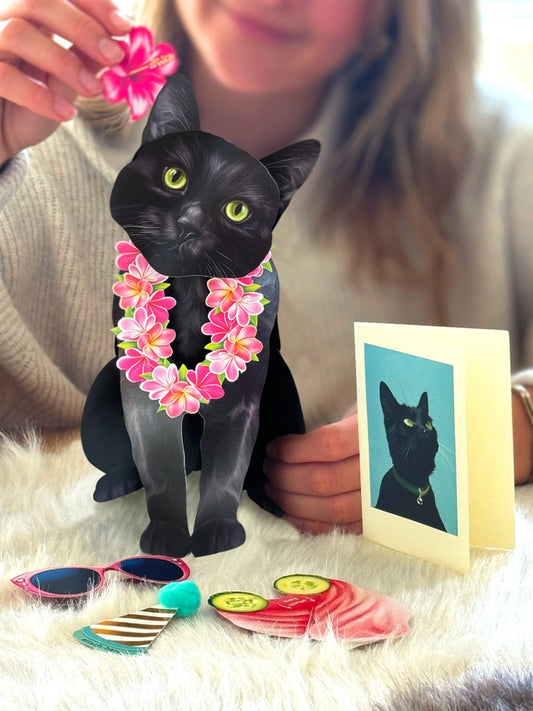 Black Cat | Pop-Up Greeting Card