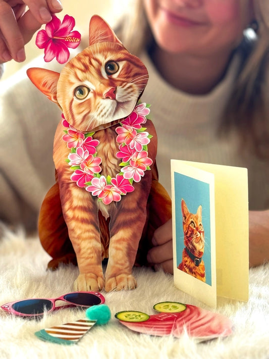 Orange Tabby | Pop-Up Greeting Card