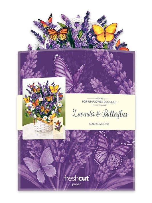 Lavender & Butterflies | Pop-Up Greeting Card