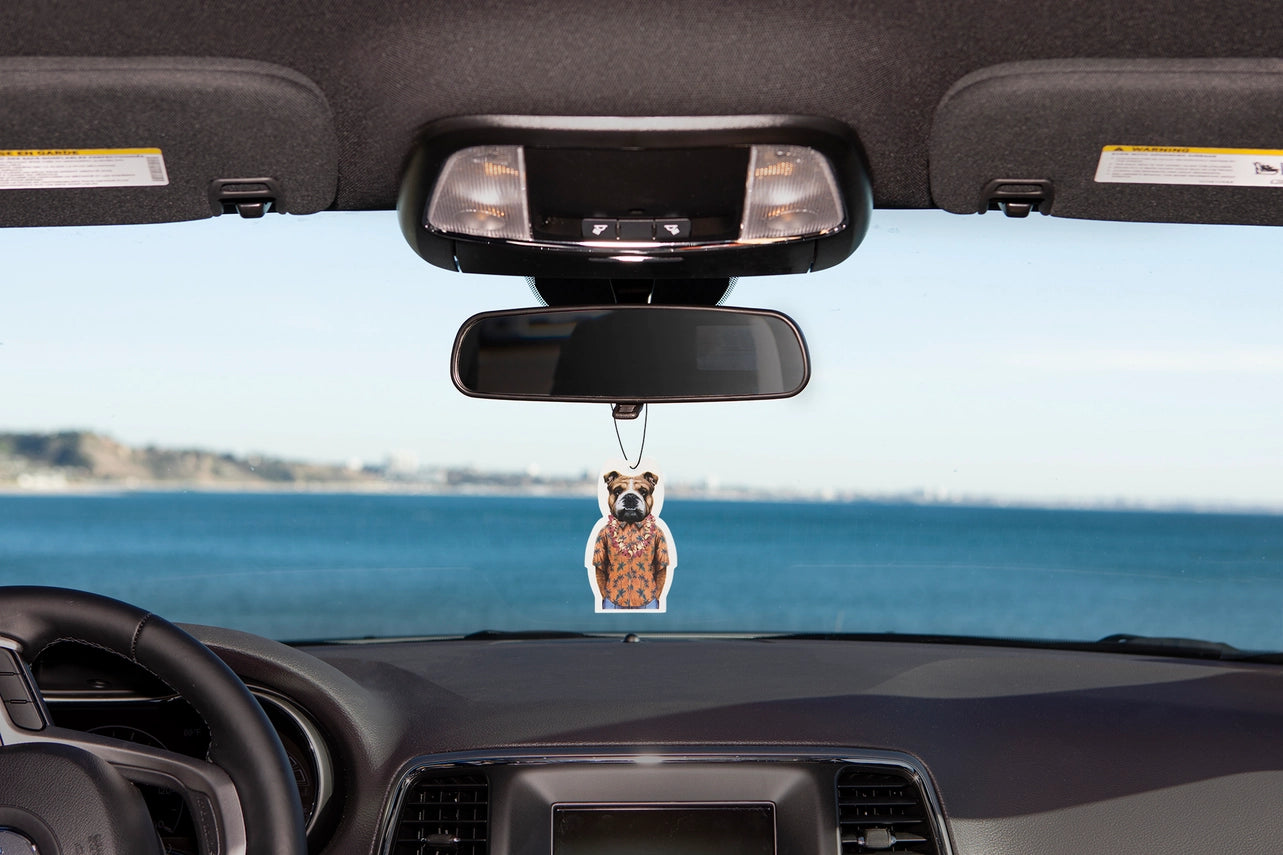 Bulldog In Hawaii Air Freshener