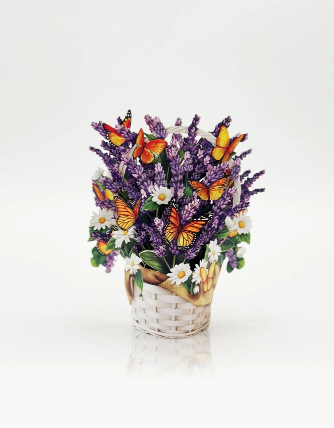 Mini Lavender & Butterflies | Pop-Up Greeting Card