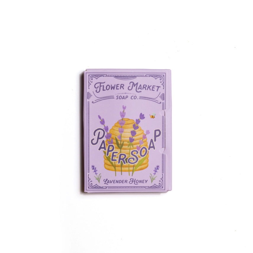 Lavender Honey Paper Soap – Travel Size (50 Sheets)