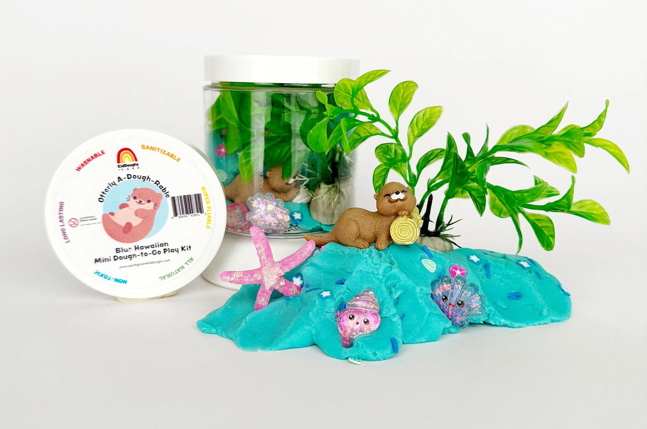 Otterly A-Dough-Rable Mini Dough-To-Go | Blue Hawaiian