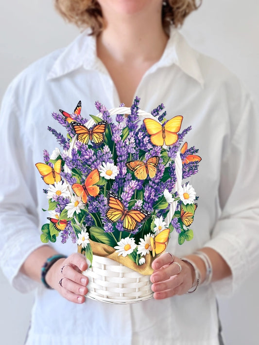 Lavender & Butterflies | Pop-Up Greeting Card