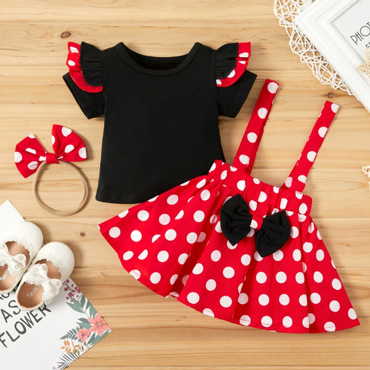Infant Polka Dot Skirt 2PC Set