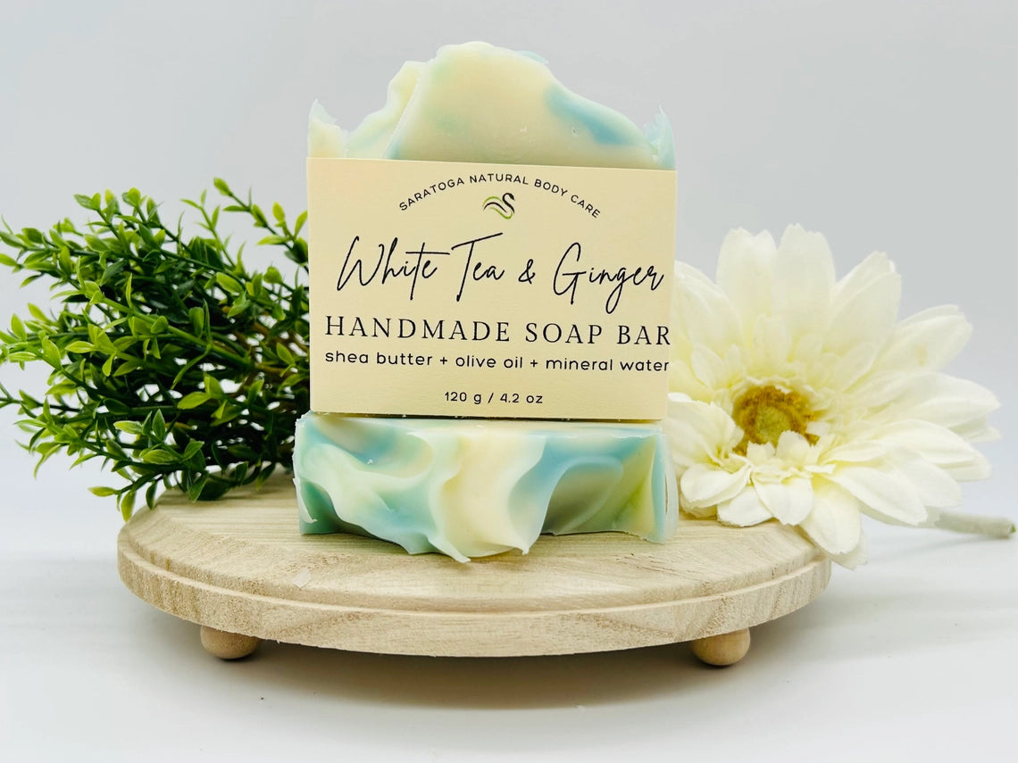 White Tea & Ginger | Vegan Cold Process Soap Bar