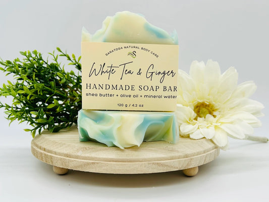 White Tea & Ginger | Vegan Cold Process Soap Bar