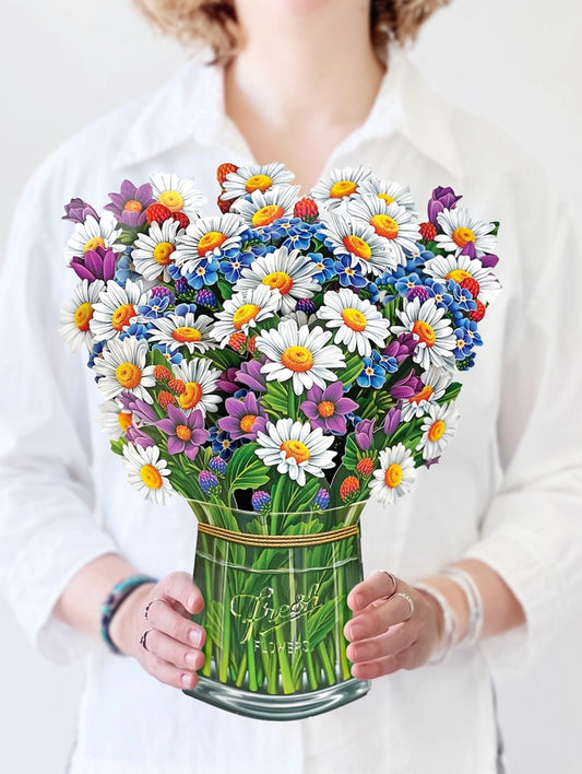 Field Of Daisies | Pop-Up Greeting Card