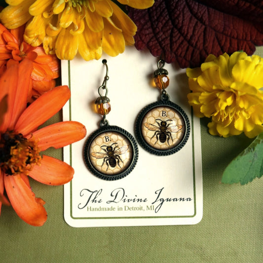 Honey Bee Cottage Core Earrings