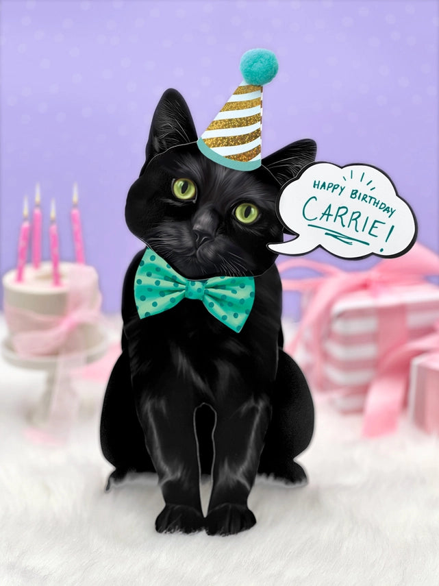 Black Cat | Pop-Up Greeting Card