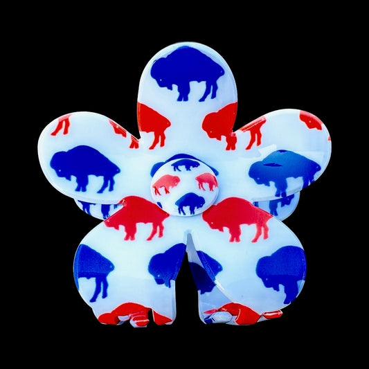 Flower Claw Clip | Buffalo Bills