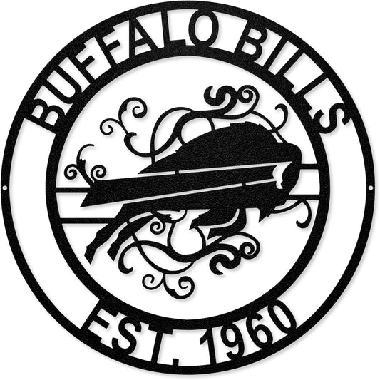Laser Cut Metal Sign | Buffalo Bills