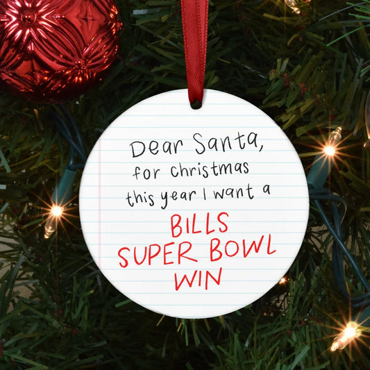 Dear Santa Ornament | Buffalo Bills (NEW ARRIVAL)