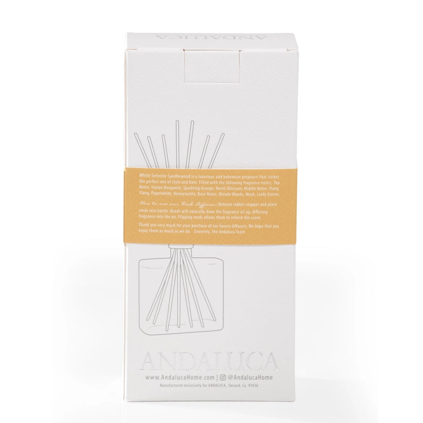 White Selenite & Sandalwood | Botanical Reed Diffuser