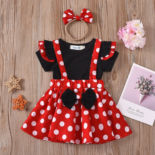 Infant Polka Dot Skirt 2PC Set