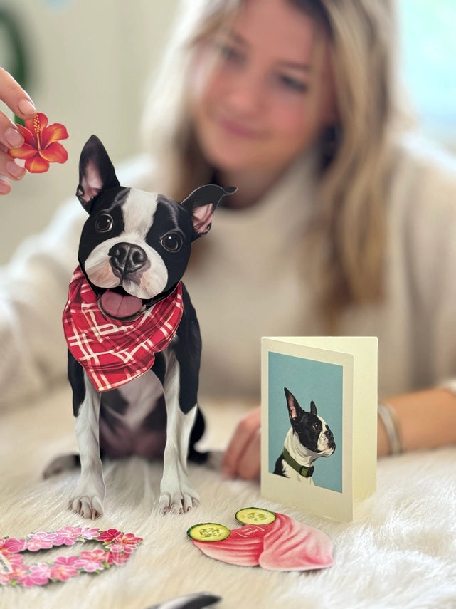 Boston Terrier | Pop-Up Greeting Card (NEW ARRIVAL)