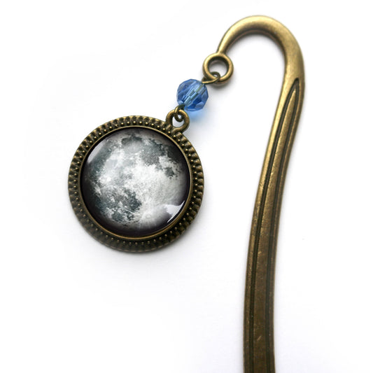 Full Moon | Glass Cabochon Bookmark