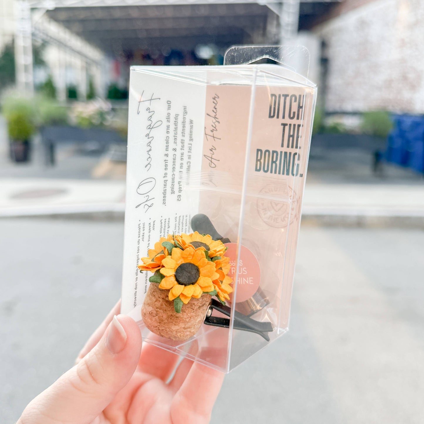 Sunflower Car Vent Clip Diffuser | Vroom Blooms