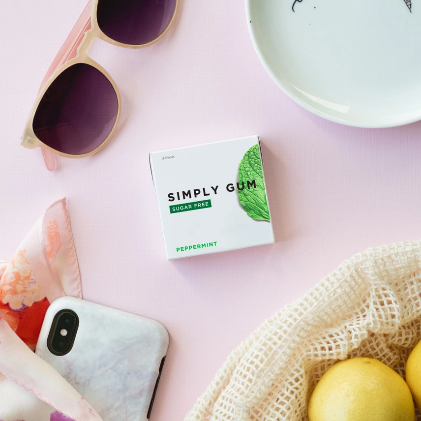 Sugar-Free Peppermint Natural Chewing Gum