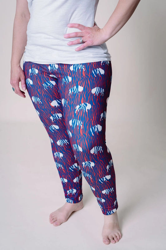 Zebra Leggings | Buffalo Bills