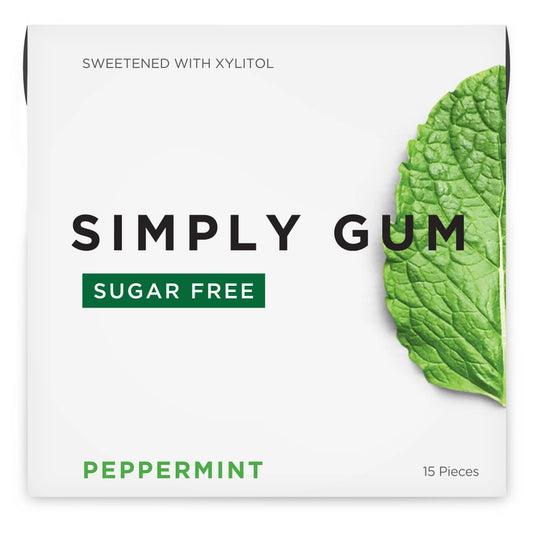 Sugar-Free Peppermint Natural Chewing Gum