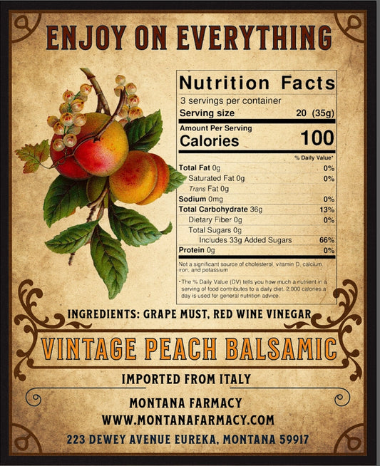 Vintage Peach | Balsamic Vinegar 100ml (NEW ARRIVAL)