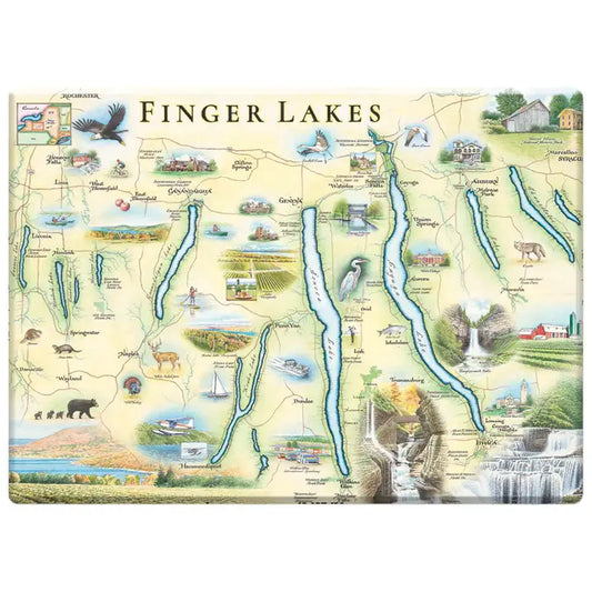 Magnet | Finger Lakes, NY Map (RESTOCK)