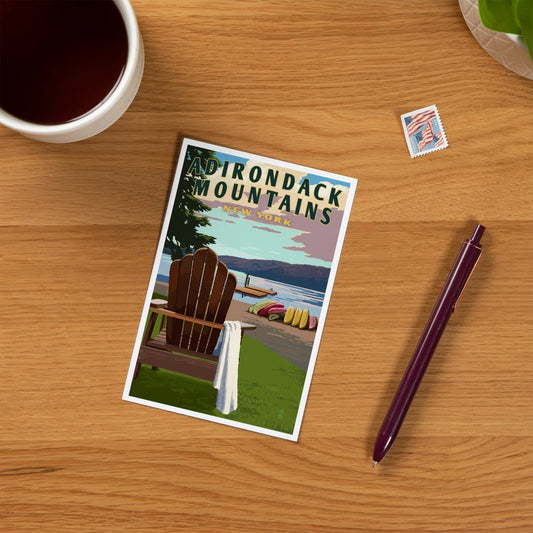 Chair Lake, Adirondack Mountains, NY - Premium Postcards