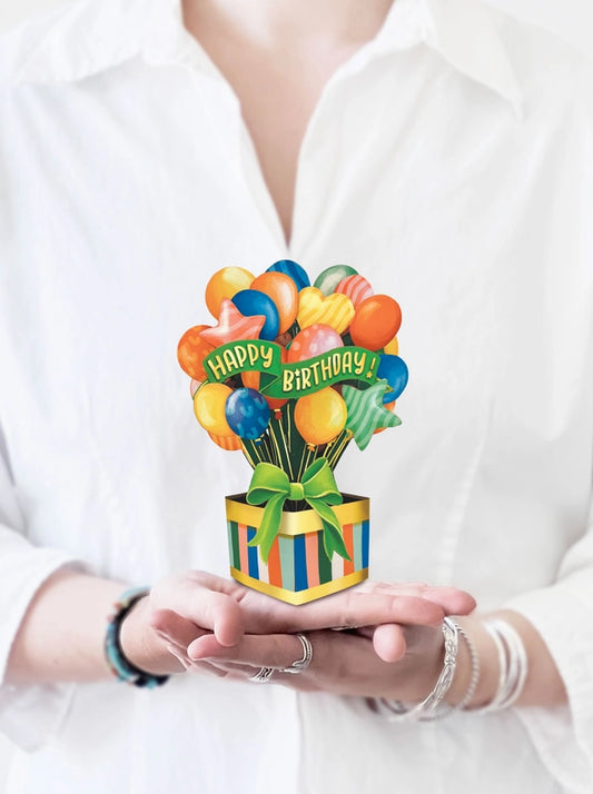 Mini Birthday Balloons | Pop-Up Greeting Card (NEW ARRIVAL)